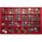 Lot of 257 coins and necessity tokens.