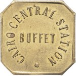 Third Republic (1870-1940). Token, Café Central station Loucas Batista [in Cairo], ND buffet.