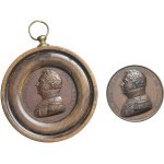 Henri V (1820-1883). Lot of 2 medals, assassination of the Duc de Berry on February 14, 1820, by Gayrard 1820, Paris.