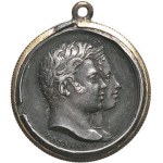 Henri V (1820-1883). Medallion, the Duke and Duchess of Berry, birth of Henri Duc de Bordeaux, by Gayrard 1820.