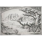 Third Republic (1870-1940). Plaque, Golf de Vallière, by G. Gardet ND (September 14, 1913), Paris (Janvier et Duval).