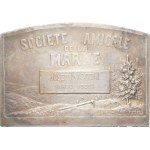 IIIe République (1870-1940). Plaque, Société amicale de la Marne, by E. Moulin 1920, Paris.