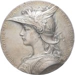 Third Republic (1870-1940). Medal, centenary of the Banque de France by O. Roty 1900, Paris.