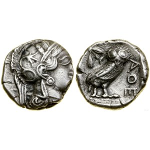 Řecko a posthelénistické období, tetradrachma, (asi 454-404 př. n. l.), Athény