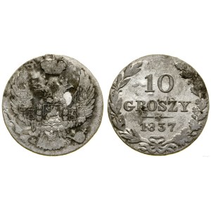 Poľsko, 10 groszy, 1837 MW, Varšava