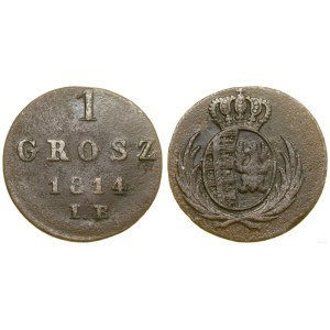Poľsko, 1 grosz, 1814 IB, Varšava