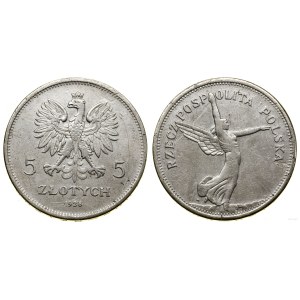 Poľsko, 5 zlotých, 1928, Varšava