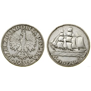 Poľsko, 5 zlotých, 1936, Varšava