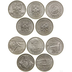 Poland, set: 5 x 20,000 zloty, 1993-1994, Warsaw
