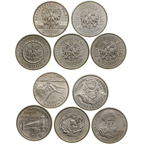Polska, zestaw: 5 x 20.000 złotych, 1993-1994, Warszawa