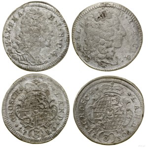Niemcy, zestaw: 2 x grosz, 1726-1730