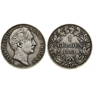 Germany, 1 guilder, 1861, Munich