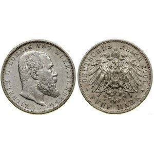 Germany, 5 marks, 1901 F, Stuttgart