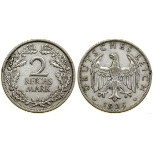 Germany, 2 marks, 1925 A, Berlin