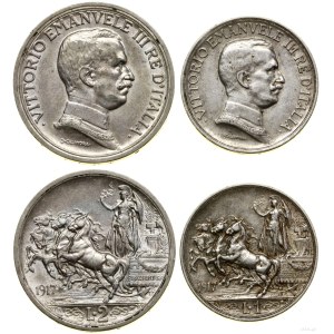 Italy, set of 2 coins, Rome