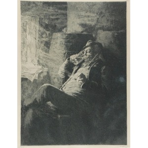 Axel TALLBERG (1860-1928), Mężczyzna z kuflem piwa