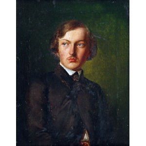 Józef SIMMLER (1823-1868), Portret młodego mężczyzny - Karol Zeidler - górnik, 1844
