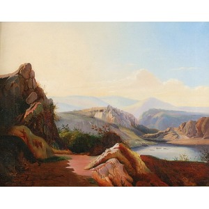 Joaquin Dominguez BECQUER (1817-1879), Pejzaż górski