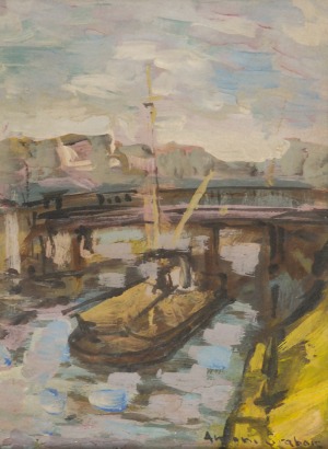 Antoni GRABARZ (1904-1965), Barka na rzece