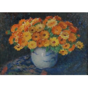 Janina NOWOTNOWA (1883-1963), Kwiaty w wazonie