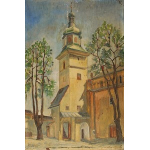 Bronisław JAMONTT (1886-1957), Dziedziniec Klasztoru sióstr Norbertanek w Krakowie,