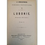 Kraszewski Jozef Ignacy - Lubonie Novel of the 10th century. T. I-II (1 vol.) Kraków 1876 Edition 1