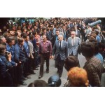 Jagielski Mieczyslaw Deputy Prime Minister visit ticket with handwritten note