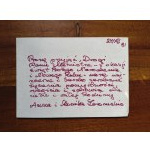 Zeromskie Anna and Monika Christmas greeting card handwriting
