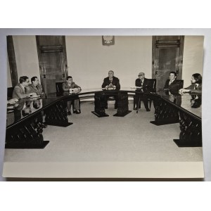 Photo meeting with the Presidents of the Creative Unions E.Gierek, J.Iwaszkiewicz , J.Tejchma and others