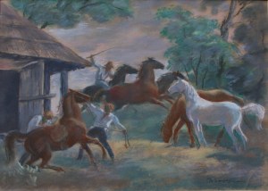 Wacław Borowski, Wyprowadzanie koni