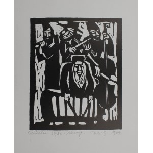 Jerzy Duda-Gracz, Grajkowie z cyklu Judaica (1964, impression ultérieure)