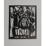 Jerzy Duda-Gracz, Grajkowie z cyklu „Judaica”(1964, odbitka późniejsza)