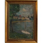 Jerzy Fedkowicz, White boat in the bay
