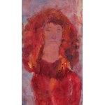 Halina [Helena] Korbik, Portret dziewczyny z rudymi włosami, 1965