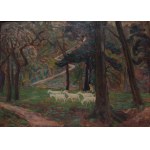 Ludwik Misky, Pasterka kóz [Motyw z Żelaznej Wody, Park Stryjski we Lwowie]
