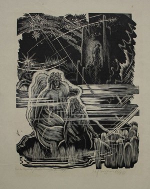 Stefan Mrożewski, Ilustracja do „Boskiej komedii" Dantego. Czyściec. Pieśń I, 1941