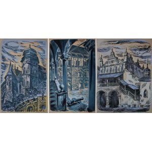 Stanislaw Raczynski, Krakow-Wawel-Kurza Stopka, Wawel Courtyard, Cloth Hall