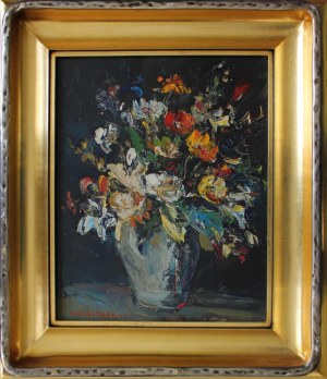Józef Wasiołek, Kwiaty w wazonie, 1973