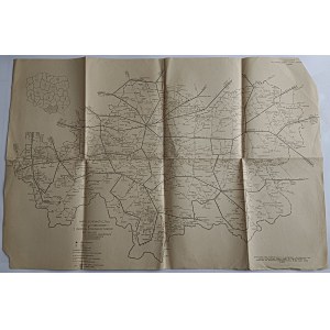 SCHEMATIC MAP OF THE BUS NETWORK OF THE 7TH TRANSPORT DISTRICT OF BIELSKO, KRAKOWSKIE, NOWOSADECKIE, TARNOWSKIE VOIVODSHIPS, BIELSKO, KRAKOW, NOWY SACZ, TARNÓW
