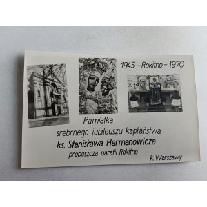 PHOTO ROKITNO SILVER JUBILEE OF THE PRIESTHOOD THE REV. STANISLAW HERMANOWICZ 1970