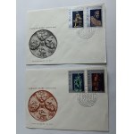 SET OF 2 ENVELOPES STANISLAW SIKORA SYMPHONY OF WORK, STAMP STAMP