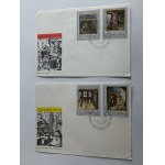 SET OF 2 ENVELOPES POLISH CRAFTS, STAMP STAMP