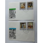 SET OF 2 ENVELOPES POLISH CRAFTS, STAMP STAMP