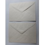 SET OF 2 ENVELOPES HUNTING IN PAINTING, STAMP STAMP STAMP