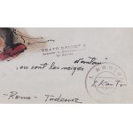 Tadeusz Kantor (1915 Wielopole Skrzyńskie - 1990 Krakau), Skizze für das Theaterstück Ich werde nie wieder hierher zurückkommen