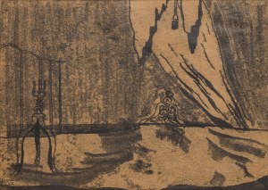 Tadeusz Kantor (1915 Wielopole Skrzyńskie - 1990 Kraków), Projekt dekoracji do przedstawienia 