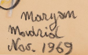 Pinchas Burstein \ Maryan (1927 Nowy Sącz - 1977 Nowy Jork), Bez tytułu, 1969