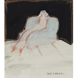 Alicja Wahl (1932 Warszawa - 2020 Warszawa), Kobieta w fotelu, 1987