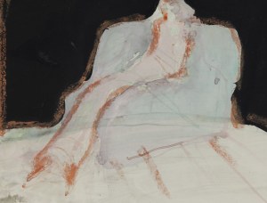 Alicja Wahl (1932 Warszawa - 2020 Warszawa), Kobieta w fotelu, 1987