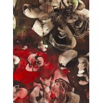 Alfred Lenica (1899 Pabianice - 1977 Warsaw), Composition sur fond rouge et vert, 1967